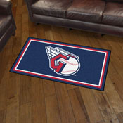 Cleveland Guardians 3ft. x 5ft. Plush Area Rug - Guardians Fastball Primary Logo, 19802