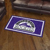 Colorado Rockies 3ft. x 5ft. Plush Area Rug, 19803