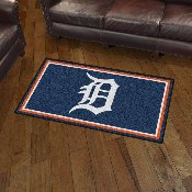 Detroit Tigers 3ft. x 5ft. Plush Area Rug - D Primary Cap Logo, 19804