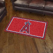 Los Angeles Angels 3ft. x 5ft. Plush Area Rug - A Primary Cap Logo, 19807