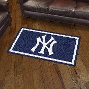 New York Yankees 3ft. x 5ft. Plush Area Rug - NY Cap Logo, 19813