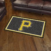 Pittsburgh Pirates 3ft. x 5ft. Plush Area Rug - P Primary Cap Logo, 19816
