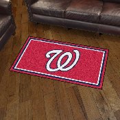 Washington Nationals 3ft. x 5ft. Plush Area Rug - W Cap Logo, 19826