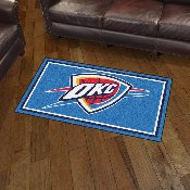Oklahoma City Thunder 3ft. x 5ft. Plush Area Rug, 19847