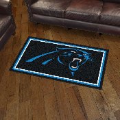 Carolina Panthers 3ft. x 5ft. Plush Area Rug - Panther Head Primary Logo, 19861