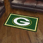 Green Bay Packers 3ft. x 5ft. Plush Area Rug - Oval G Primary Logo, 19868