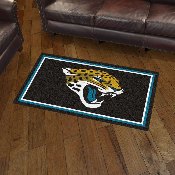 Jacksonville Jaguars 3ft. x 5ft. Plush Area Rug - Jaguar Head Primary Logo, 19871