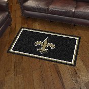 New Orleans Saints 3ft. x 5ft. Plush Area Rug - Fleur-de-lis Primary Logo, 19877