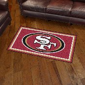 San Francisco 49ers 3ft. x 5ft. Plush Area Rug - Oval SF Primary Logo, 19884
