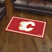 Calgary Flames 3ft. x 5ft. Plush Area Rug, 19897