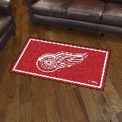 Detroit Red Wings 3ft. x 5ft. Plush Area Rug - Red Wing Primary Logo, 19903