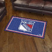 New York Rangers 3ft. x 5ft. Plush Area Rug - Shield Primary Logo, 19912