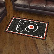 Philadelphia Flyers 3ft. x 5ft. Plush Area Rug - Flying P Primary Logo, 19914
