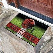 Cincinnati Bengals Rubber Door Mat - 18in. x 30in. - Striped B Primary Logo, 19939