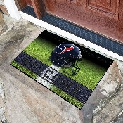 Houston Texans Rubber Door Mat - 18in. x 30in. - Bull Head Primary Logo, 19945
