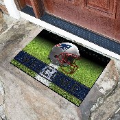 New England Patriots Rubber Door Mat - 18in. x 30in. - Patriot Head Primary Logo, 19951