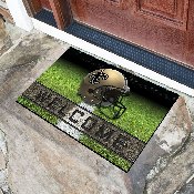 New Orleans Saints Rubber Door Mat - 18in. x 30in. - Fleur-de-lis Primary Logo, 19952