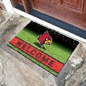 Louisville Cardinals Rubber Door Mat - 18in. x 30in., 19982