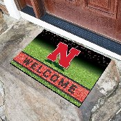 Nebraska Cornhuskers Rubber Door Mat - 18in. x 30in., 19987