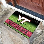 Virginia Tech Hokies Rubber Door Mat - 18in. x 30in., 19996