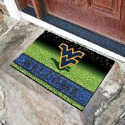 West Virginia Mountaineers Rubber Door Mat - 18in. x 30in., 19997