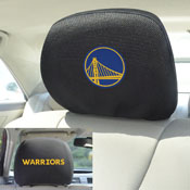 Golden State Warriors Embroidered Head Rest Cover Set - 2 Pieces, 20323