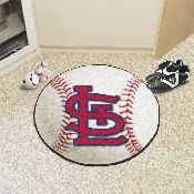 St. Louis Cardinals Baseball Rug - 27in. Diameter - STL Cap Logo, 20338