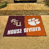 House Divided - Florida State / Clemson House Divided House Divided Rug - 34 in. x 42.5 in., 20413