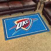 Oklahoma City Thunder 4ft. x 6ft. Plush Area Rug, 20438