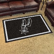 San Antonio Spurs 4ft. x 6ft. Plush Area Rug, 20444
