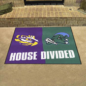 House Divided - LSU / Tulane House Divided House Divided Rug - 34 in. x 42.5 in., 20504