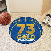 Golden State Warriors - 73 Basketball Rug - 27in. Diameter, 20561