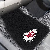 Kansas City Chiefs Embroidered Car Mat Set - 2 Pieces - KC Arrow Primary Logo, 20601