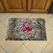 Arizona State Sun Devils Rubber Scraper Door Mat Camo, Sparky Logo, 20630