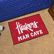 Nebraska Cornhuskers Man Cave Starter Mat Accent Rug - 19in. x 30in., 