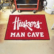 Nebraska Cornhuskers Man Cave All-Star Rug - 34 in. x 42.5 in., 