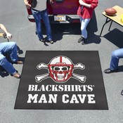Nebraska Cornhuskers Man Cave Tailgater Rug - 5ft. x 6ft., Blackshirts, 20709