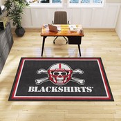 Nebraska Cornhuskers 5ft. x 8 ft. Plush Area Rug, Blackshirts, 20712