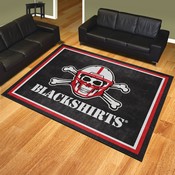 Nebraska Cornhuskers 8ft. x 10 ft. Plush Area Rug, Blackshirts, 20713