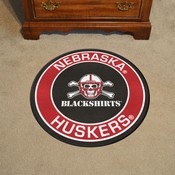 Nebraska Cornhuskers Roundel Rug - 27in. Diameter, Blackshirts, 20716
