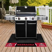 Nebraska Cornhuskers Vinyl Grill Mat - 26in. x 42in., Blackshirts, 20719