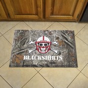 Nebraska Cornhuskers Rubber Scraper Door Mat Camo, Blackshirts, 20721