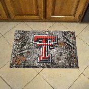 Texas Tech Red Raiders Rubber Scraper Door Mat Camo, 20765