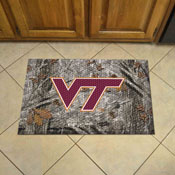Virginia Tech Hokies Rubber Scraper Door Mat Camo, 20779
