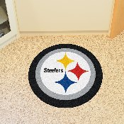 Pittsburgh Steelers Mascot Rug - Circular Steelers Primary Logo, 20984