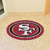 San Francisco 49ers Mascot Rug - Oval SF Primary Logo, 20986