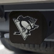 Pittsburgh Penguins Black Metal Hitch Cover with Metal Chrome 3D Emblem, 20996