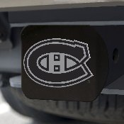 Montreal Canadiens Black Metal Hitch Cover with Metal Chrome 3D Emblem, 21003
