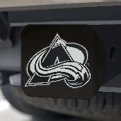 Colorado Avalanche Black Metal Hitch Cover with Metal Chrome 3D Emblem, 21005