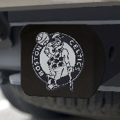 Boston Celtics Black Metal Hitch Cover with Metal Chrome 3D Emblem, 21010